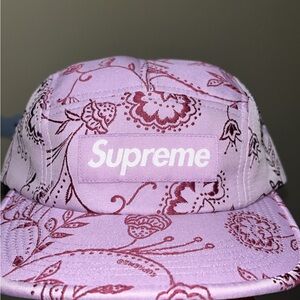 Supreme Light Pink Patterned Cap